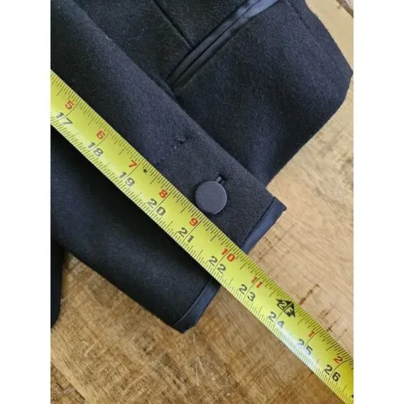 Juicy Couture Womens Black Italian Fabric Blazer Jacket Wool Blend Size 2 EUC - Picture 9 of 9